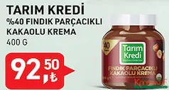 TARIM KREDİ %40 FINDIK PARÇACIKLI KAKAOLU KREMA 400 G